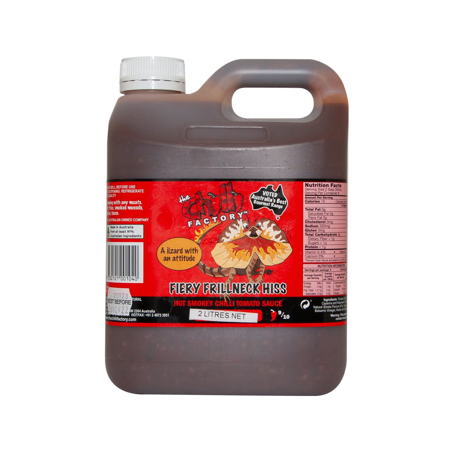 Fiery Frillneck Hiss - Hot Smokey Tomato Sauce